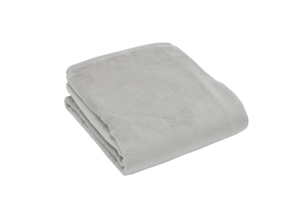 電気毛布 敷き フランネル グレー BMSF551-H [シングルサイズ /敷毛布 
