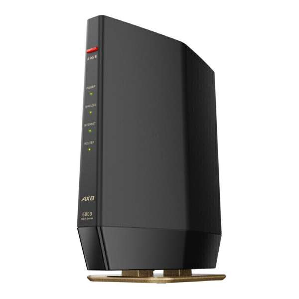 Wi-Fi路由器4803+1146Mbps AirStation(网络威胁阻拦者2对应、高级型号)哑光黑WSR-6000AX8P-MB[Wi-Fi 6(ax)/IPv6对应]_1