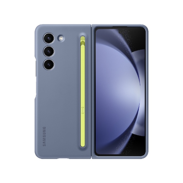サムスン純正ケース Galaxy Z Fold5 Eco-Leather Case（Icy Blue