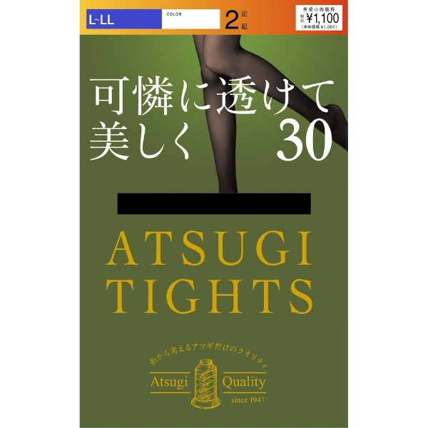 ATSUGI TIGHTS Ʃ30ǥˡ륿 2­ L-LL ֥å FP10312P