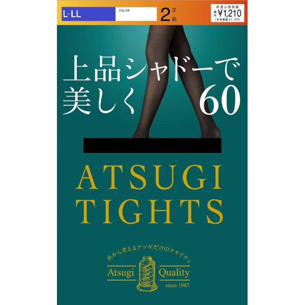 ATSUGI TIGHTS ʥɡ60ǥˡ륿 2­ L-LL ֥å FP11612P