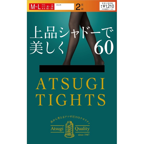 ATSUGI TIGHTS ʥɡ60ǥˡ륿 2­ M-L ֥å FP11612P