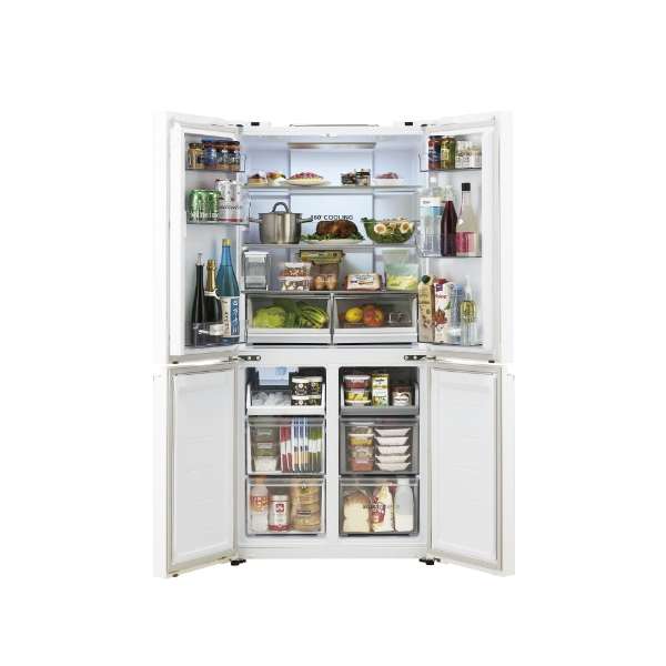 法国式门冰箱大容量冷冻室水晶白JR-GX47A(W)[宽83cm/470L/4门/左右对开门型/2023年]《包含标准安装费用》_3