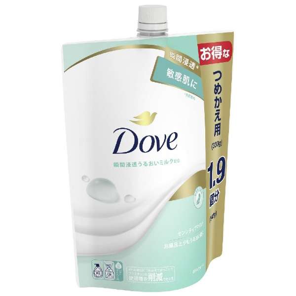 Dove(davu)沐浴露替换装640g敏感温和_3