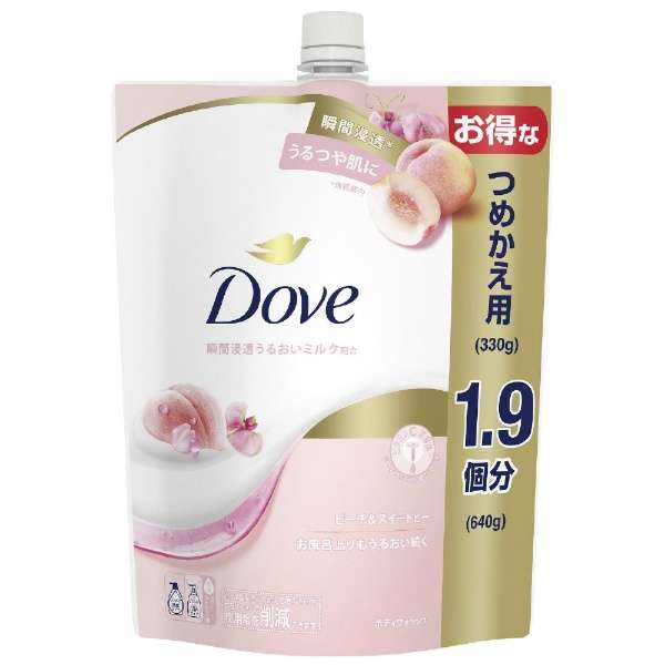 Dove(davu)沐浴露替换装640g桃子&茴香豌豆花_1