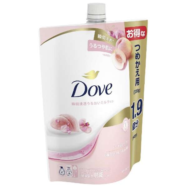Dove(davu)沐浴露替换装640g桃子&茴香豌豆花_3