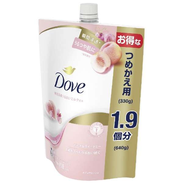 Dove(davu)沐浴露替换装640g桃子&茴香豌豆花_4