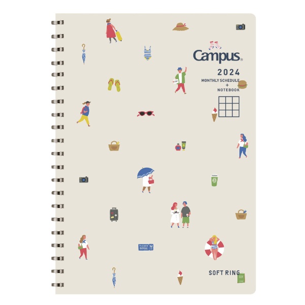 2024ǯ Campus SOFT RING Diary(ѥեȥ󥰥꡼) ĢB6 [ޥ󥹥꡼/12/˻Ϥޤ] ԥ