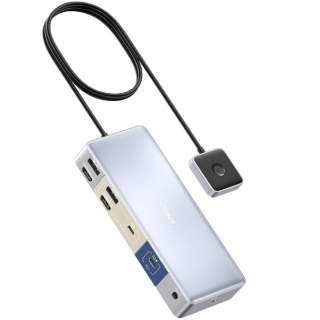 ACdmUSB-C IXX HDMI2 / DisplayPort2 / 3.5mm / USB-A3 / USB-C3nUSB PDΉ 65W hbLOXe[V O[ A83K25A1 [USB Power DeliveryΉ]