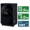 滚筒式洗涤烘干机Cuble(球杆斗牛犬)莫键黑色NA-VG2800R-K[洗衣10.0kg/干燥5.0kg/加热器干燥(排气类型)/右差别]