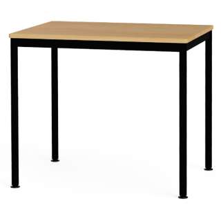 平地桌子[W800xD600xH700mm]橡树/黑色FDF-8060KMBK