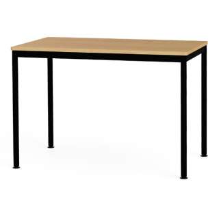 平地桌子[W1000xD600xH700mm]橡树/黑色FDF-1060KMBK