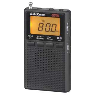 DSP|PbgWI AudioComm ubN RAD-P300S-K [ChFMΉ /AM/FM]