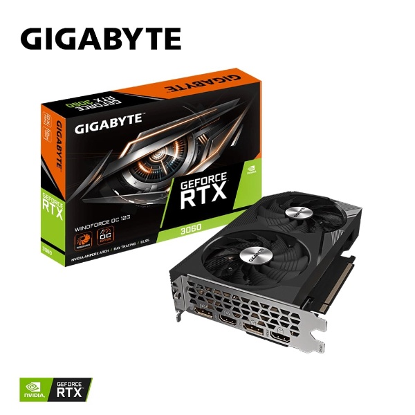 グラフィックボード GeForce RTX 3060 WINDFORCE OC 12G GV-N3060WF2OC