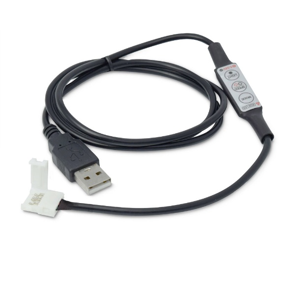 ơLED RGBUSBϢ륱֥ 4ԥ 100cm ֥å TPLED4P-USB