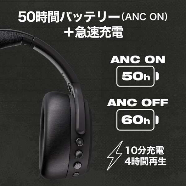 蓝牙头戴式耳机CRUSHER ANC 2(C2粉碎器Ａ Ｎ)TRUE BLACK S6CAW-R740[支持噪音撤销的/Bluetooth对应]_18