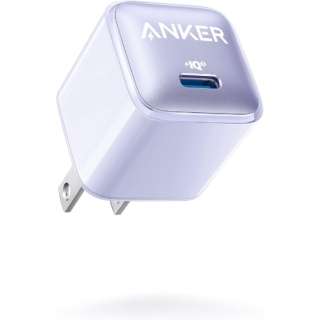 Anker Nano Charger i20Wj Purple A2637NQ6 [1|[g /USB Power DeliveryΉ]