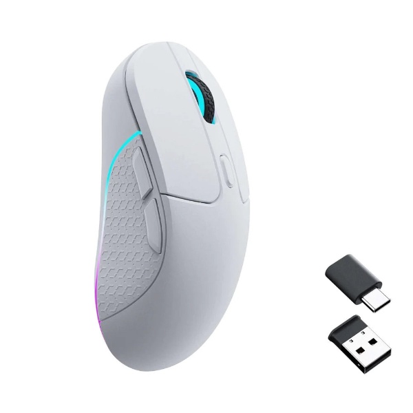 マウス [Bluetooth・USB (Type-C+Type-A)] M3(Mac/Windows11対応) ホワイト M3-A3 [光学式  /有線／無線(ワイヤレス) /6ボタン]