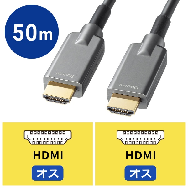 50m HDMIケーブル ドラム付き KM-HD20-UFBD50 [50m /HDMI⇔HDMI