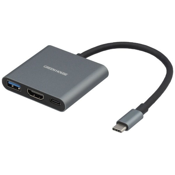 Ѵץ [USB-C ᥹ HDMI /USB-AUSB-C᥹ /USB Power Deliveryб /65W] 4Kб(Chrome/iPadOS/Mac/Windows11б) С GH-MHC3A-SV