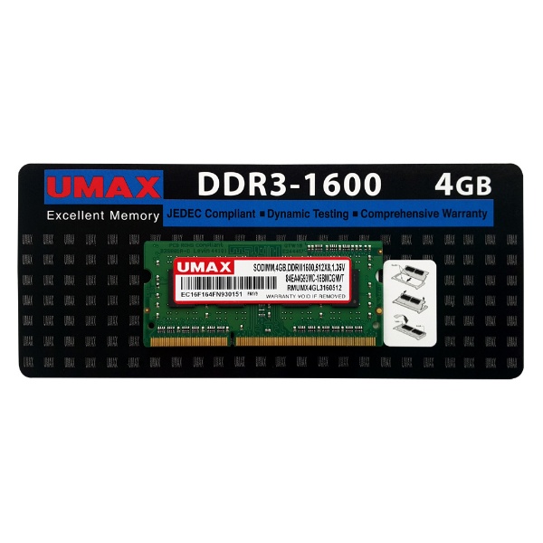 ߥ UM-SODDR3-1600 UM-SODDR3S-1600-4G [SO-DIMM DDR3 /4GB /1]
