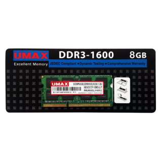 ݃ UM-SODDR3-1600 UM-SODDR3S-1600-8G [SO-DIMM DDR3 /8GB /1]