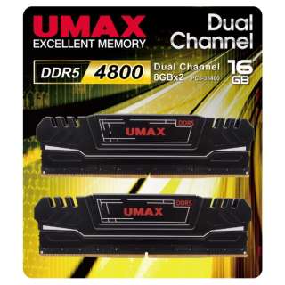 ݃ UM-DDR5-4800(q[gVNt) UM-DDR5D-4800-16GHS [DIMM DDR5 /8GB /2]