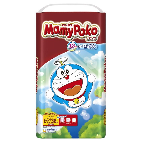 MamyPoko（マミーポコ）パンツ ビッグ（12-22kg） 36枚 ドラえもん 