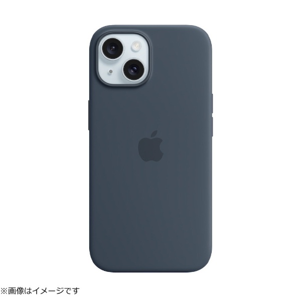 MagSafe対応iPhone 15シリコーンケース ストームブルー MT0N3FE