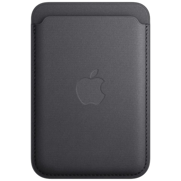 Apple MagSafe対応iPhoneファインウーブンウォレット ブラック