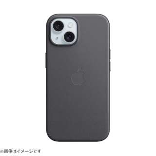 MagSafe対応iPhone 15ファインウーブンケース - ブラック ブラック MT393FE/A
