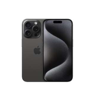 [无SIM]iPhone 15 Pro A17 Pro 6.1型库存：128GB双重SIM(nano-SIM和eSIM)MTU73J/A黑色钛