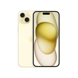 [无SIM]iPhone 15 Plus A16 Bionic 6.7型库存：128GB双重SIM(nano-SIM和eSIM)MU0A3J/A黄色