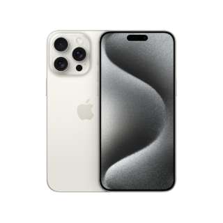 [无SIM]iPhone 15 Pro Max A17 Pro 6.7型库存：256GB双重SIM(nano-SIM和eSIM)MU6Q3J/A白钛