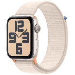 Apple Watch ＳＥ(ＧＰＳ型号)-40mm星光铝包和星光运动循环MR9W3J/A
