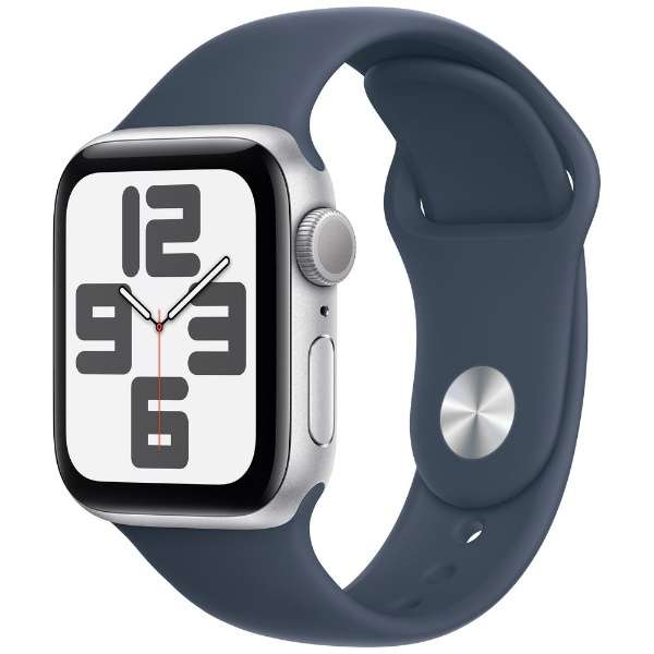 Apple Watch ＳＥ(ＧＰＳ型号)-40mm银铝包和暴风雨蓝色运动带-S/M MRE13J/A_1