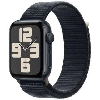 Apple Watch SE（GPSモデル）- 44mmミッドナイトアルミニウムケースとミッドナイトスポーツループ MREA3J/A