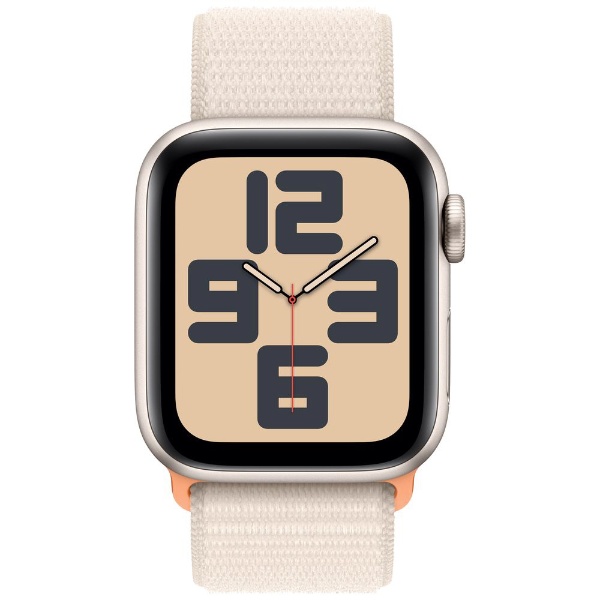 Apple Watch SE（GPS + Cellularモデル）- 40mmスターライトアルミニウムケースとスターライトスポーツループ  MRG43J/A