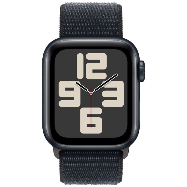 Apple Watch SE（GPS + Cellularモデル）- 40mmミッドナイトアルミニウムケースとミッドナイトスポーツループ  MRGE3J/A