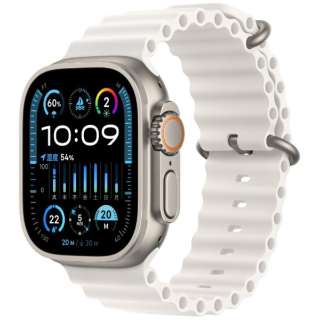 Apple Watch Ultra 2(ＧＰＳ+Cellular型号)-49mm钛包和白大海带MREJ3J/A