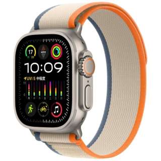 Apple Watch Ultra 2(ＧＰＳ+Cellular型号)-49mm钛包和橙子/浅驼色跟踪循环-S/M MRF13J/A