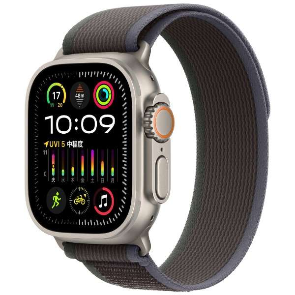Apple Watch Ultra 2(ＧＰＳ+Cellular型号)-49mm钛包和蓝色/黑色跟踪循环-M/L MRF63J/A_1
