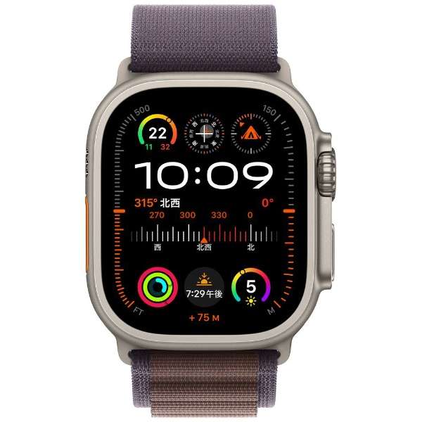 Apple Watch Ultra 2(ＧＰＳ+Cellular型号)-49mm钛包和靛蓝Alpine Electronics循环-L MREW3J/A_2