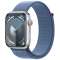 Apple Watch Series 9(ＧＰＳ型号)-45mm银铝包和冬天蓝色运动循环MR9F3J/A