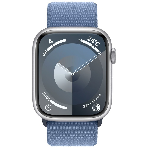 Apple Watch Series 9（GPSモデル）- 45mmシルバーアルミニウムケース