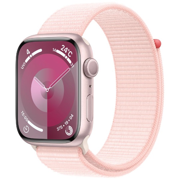 Apple Watch Series 9（GPSモデル）- 45mmピンクアルミニウムケースと