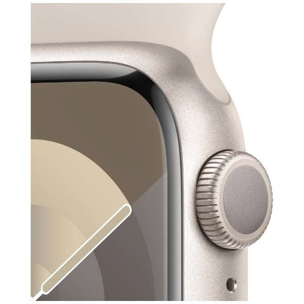 Apple Watch Series 9(ＧＰＳ型号)-41mm星光铝包和星光运动带-S/M MR8T3J/A_3