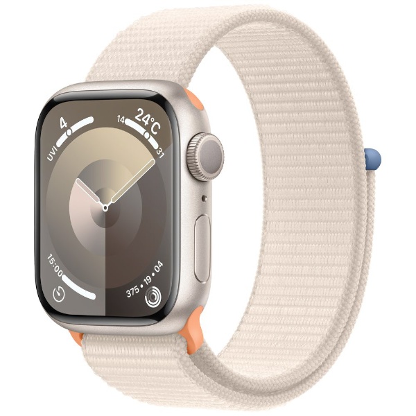Apple Watch Series 9(ＧＰＳ型号)-41mm星光铝包和星光运动循环MR8V3J/A