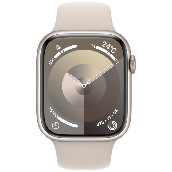 Apple Watch Series 9GPSモデル  mmスターライトアルミニウムケースとスターライトスポーツバンド   M/L  MRJ/A