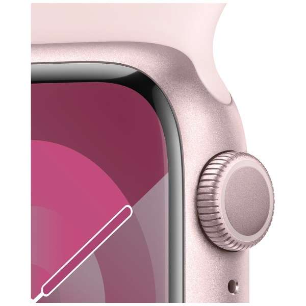 Apple Watch Series 9(ＧＰＳ型号)-41mm粉红铝包和灯粉红运动带-S/M MR933J/A_3